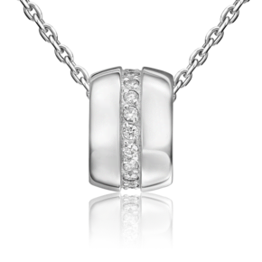 Подвеска-бегунок из белого золота с бриллиантами 03-0295-00-101-1120-30