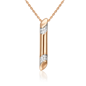 Подвеска из красного золота с бриллиантами 03-0298-00-101-1110-30