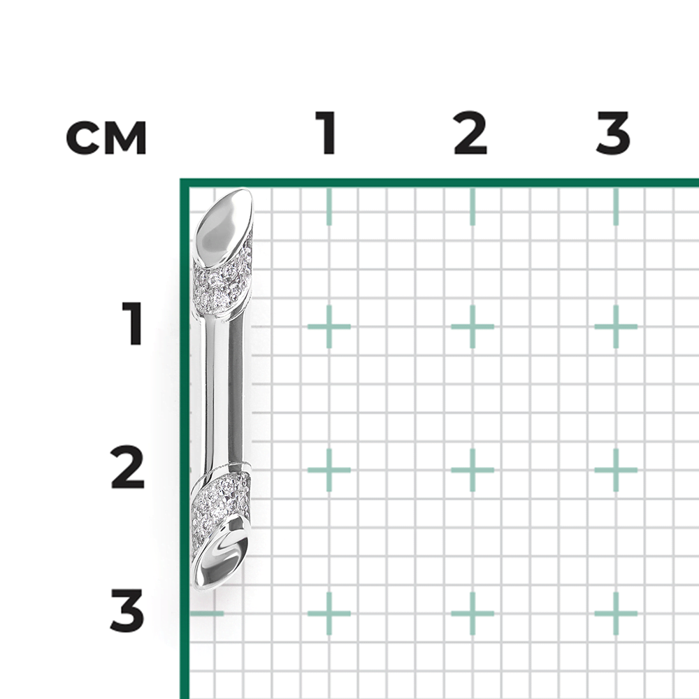 Подвеска из белого золота с бриллиантами 03-0299-00-101-1120-30