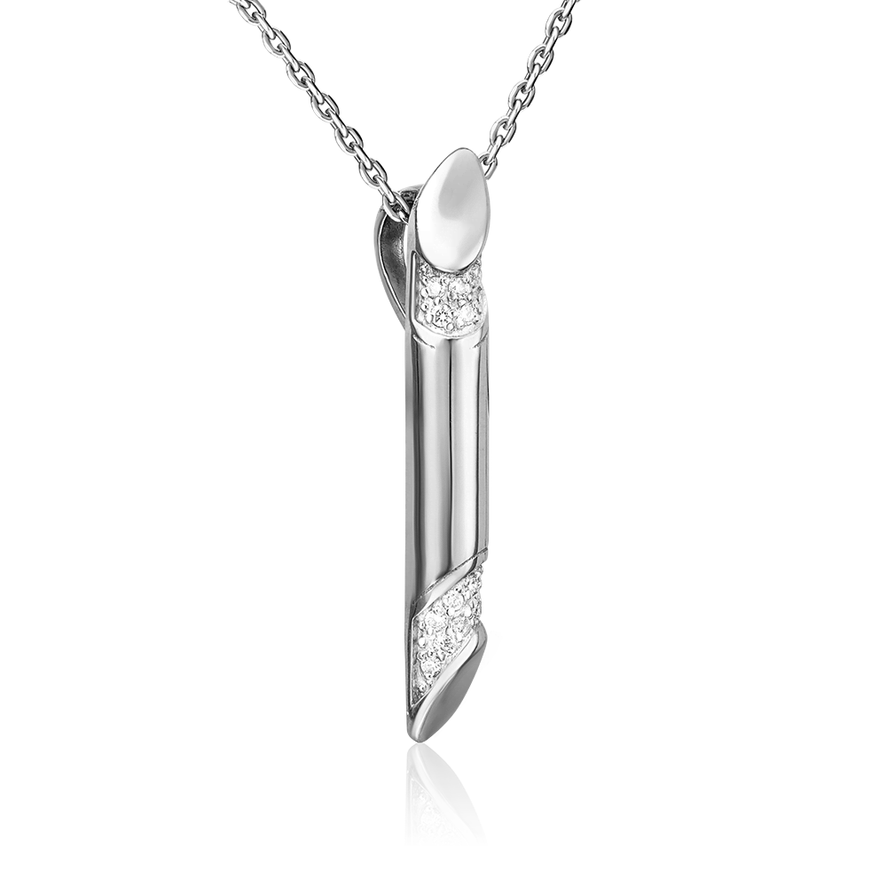 Подвеска из белого золота с бриллиантами 03-0299-00-101-1120-30