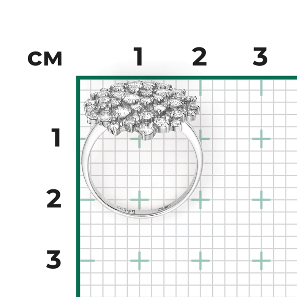 Кольцо из белого золота с бриллиантами 01-1162-00-101-1120-30