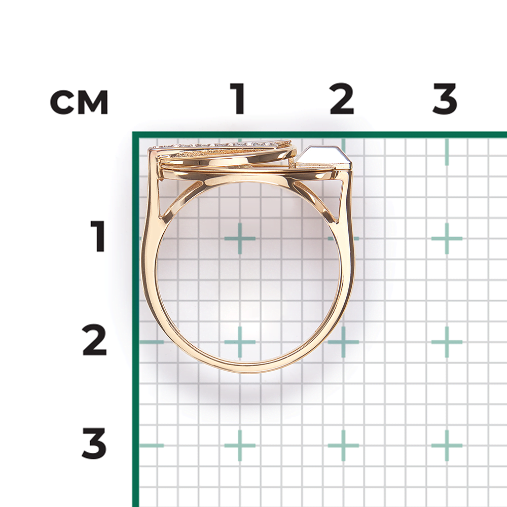 Кольцо из комбинированного золота с натуральными топазами white 01-5614-00-201-1121