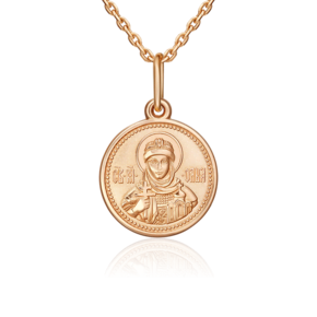 Иконка «Святая княгиня Ольга» из красного золота