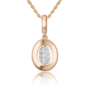 Подвеска из комбинированного золота с натуральными топазами white 03-3320-00-201-1111