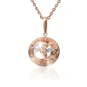 Подвеска «Купидон» из красного золота 03-2863-00-000-1110-48