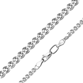 Цепь из белого золота с алмазной гранью (плетение «Нонна») 21-0511-050-1120-17