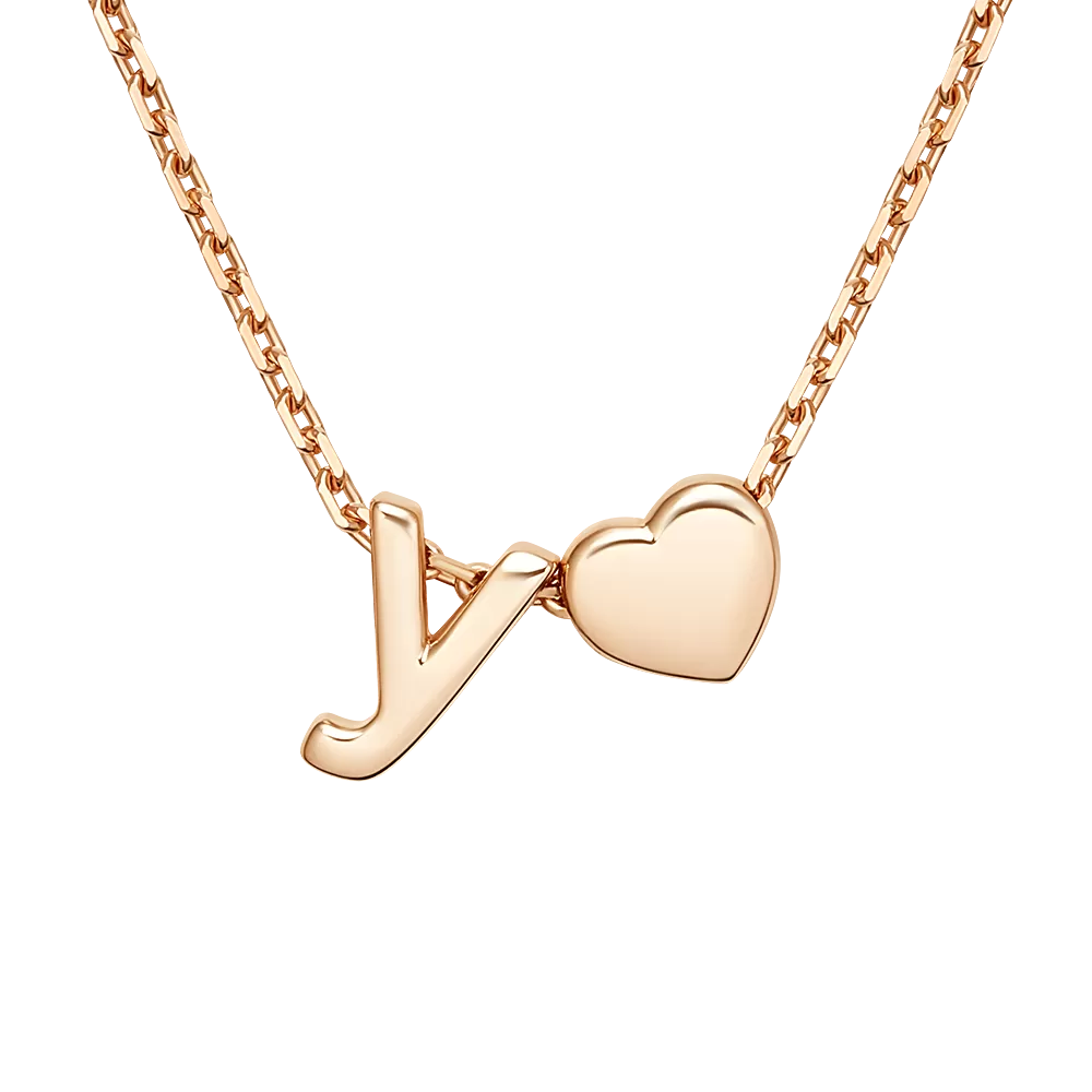 Колье «Буква У» из красного золота 07-0279-У-000-1110