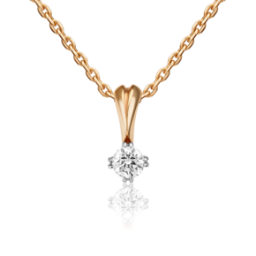 Подвеска из комбинированного золота с бриллиантом 03-0170-00-101-1111-30