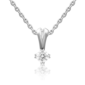 Подвеска из белого золота с бриллиантом 03-0173-00-101-1120-30