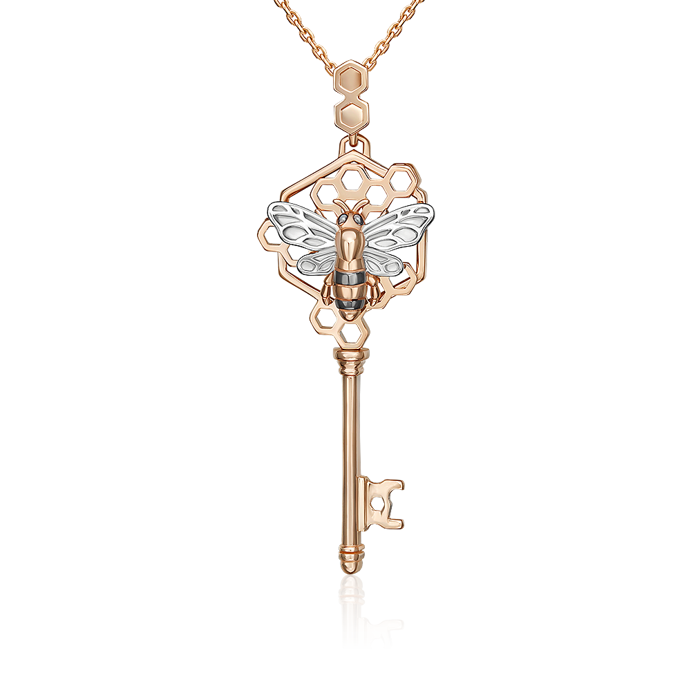 Подвеска «Секрет благополучия» из красного золота 03-3506-00-000-1110