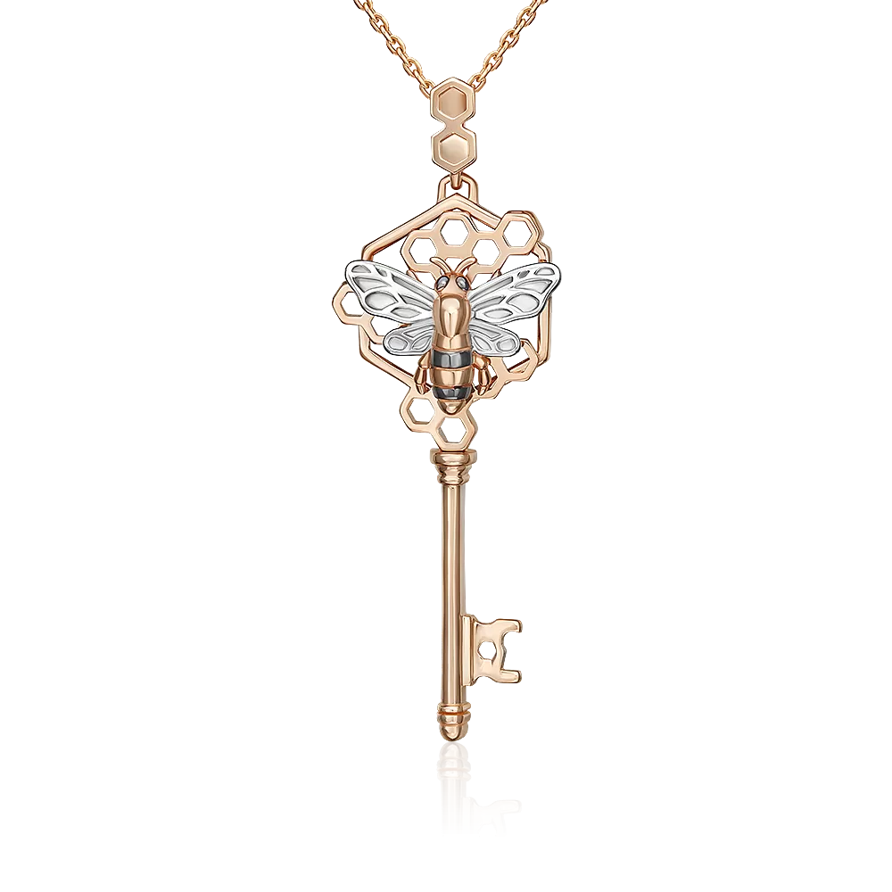 Подвеска «Секрет благополучия» из красного золота 03-3506-00-000-1110