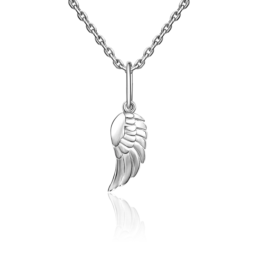 Подвеска «Крыло» из белого золота 03-3040-00-000-1120-02