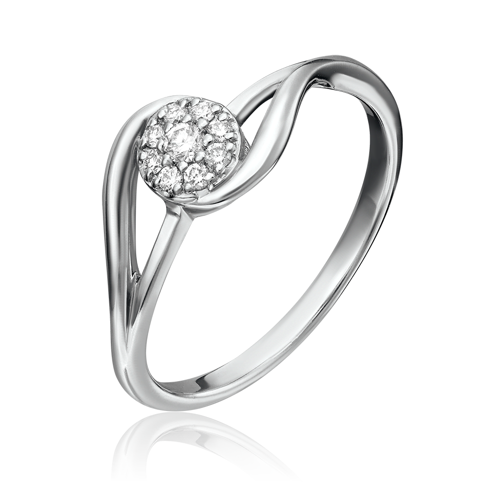Кольцо из белого золота с бриллиантами 01-1557-00-101-1120-30