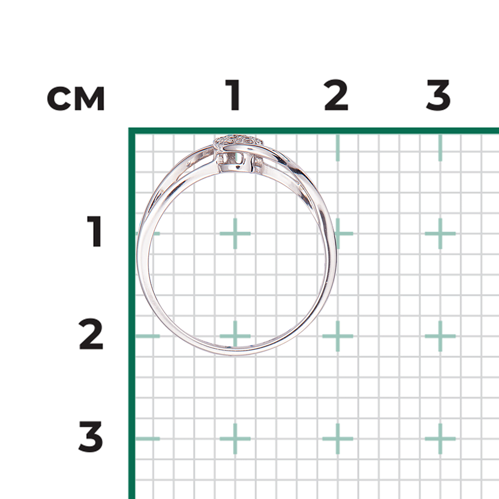 Кольцо из белого золота с бриллиантами 01-1557-00-101-1120-30