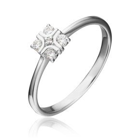 Кольцо из белого золота с бриллиантами 01-1559-00-101-1120-30