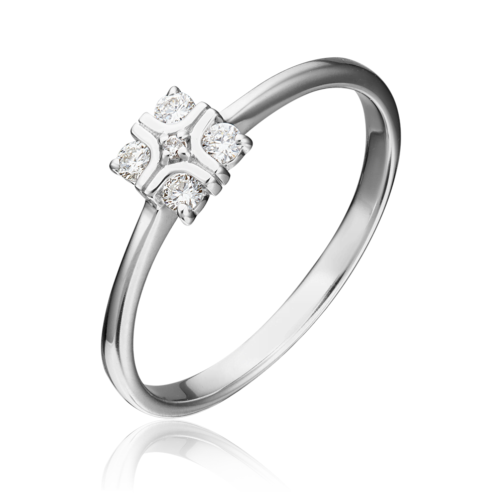 Кольцо из белого золота с бриллиантами 01-1559-00-101-1120-30