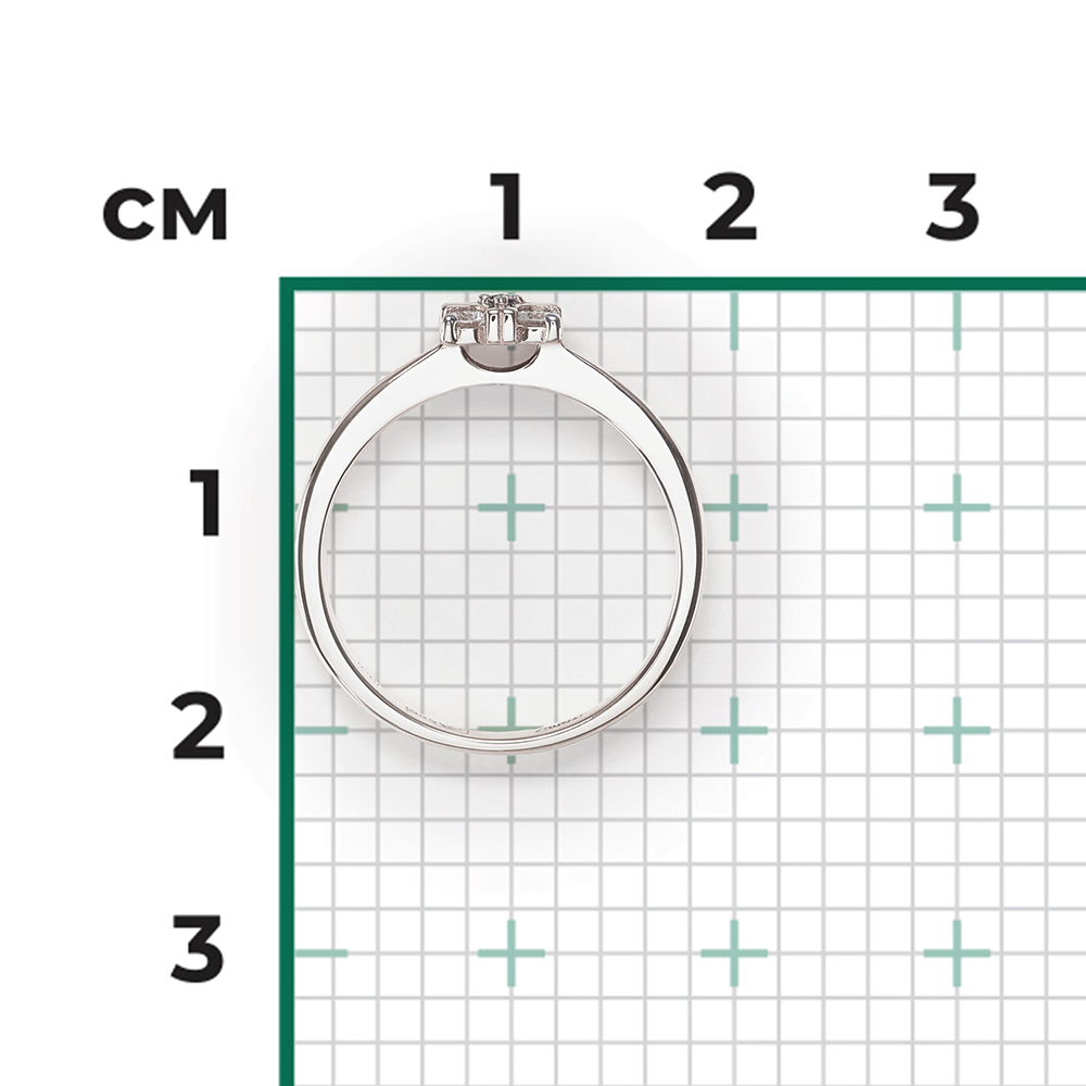 Кольцо из белого золота с бриллиантами 01-1559-00-101-1120-30