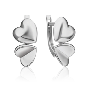 Серьги «Эмоция» с английским замком из серебра 02-4944-00-000-0200