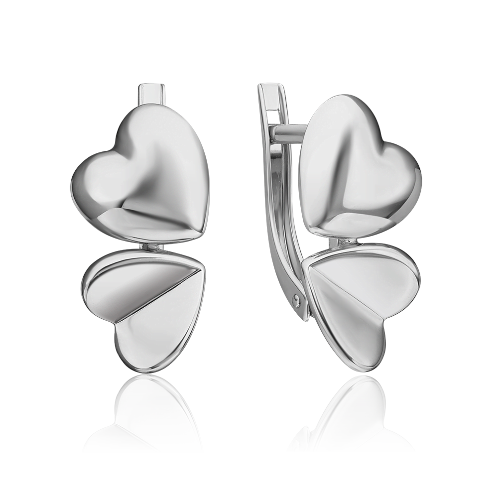 Серьги «Эмоция» с английским замком из серебра 02-4944-00-000-0200