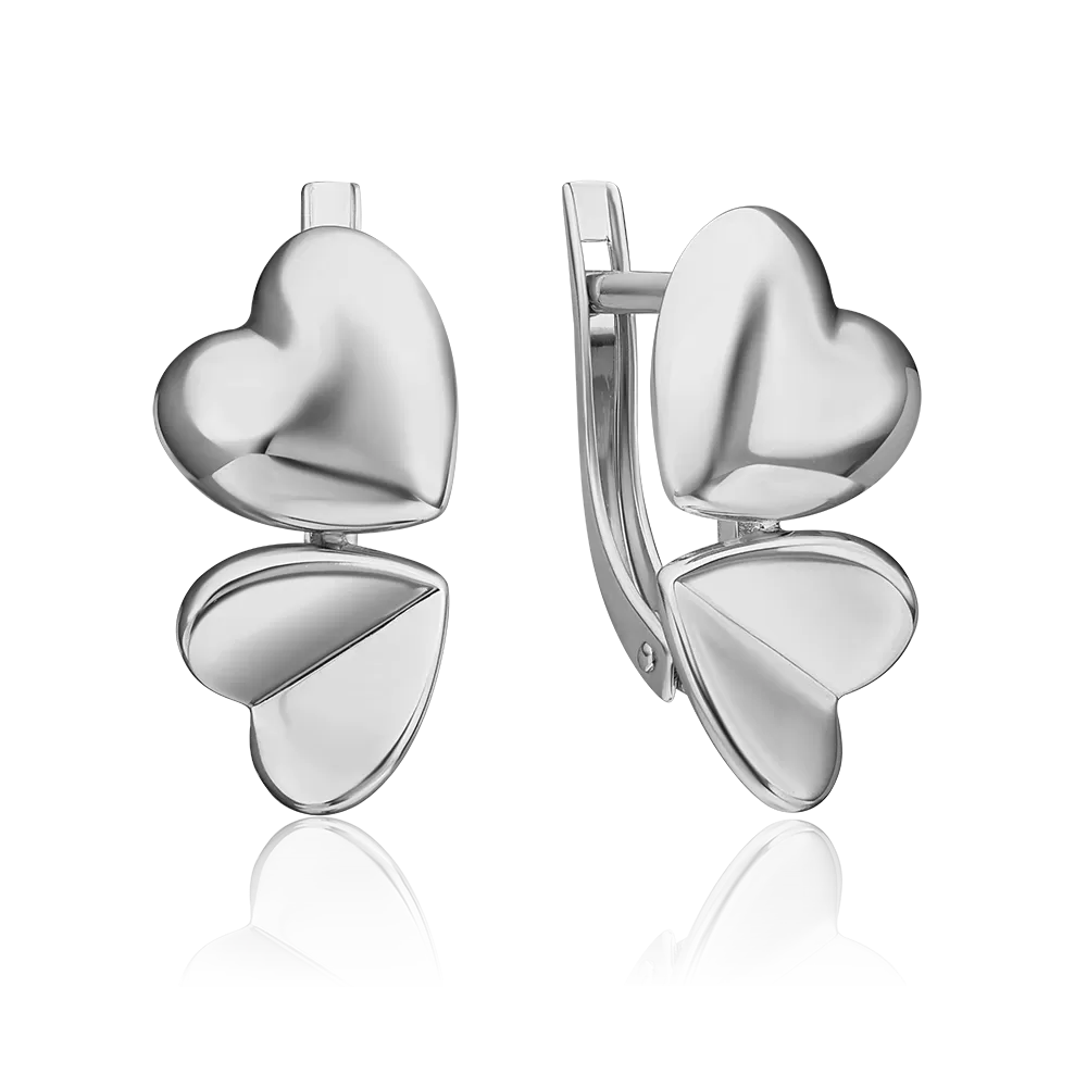 Серьги «Эмоция» с английским замком из серебра 02-4944-00-000-0200