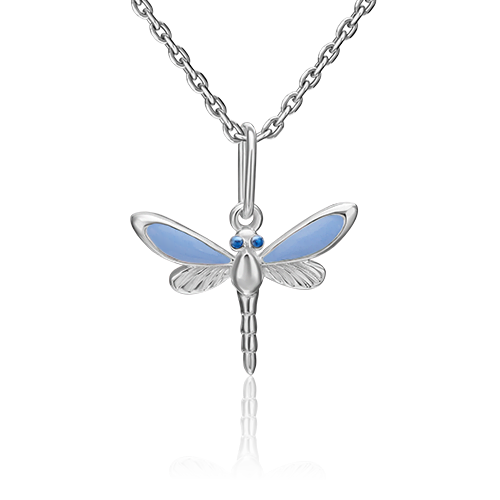 Подвеска «Стрекоза» из серебра с эмалью 03-3188-01-000-0200-71