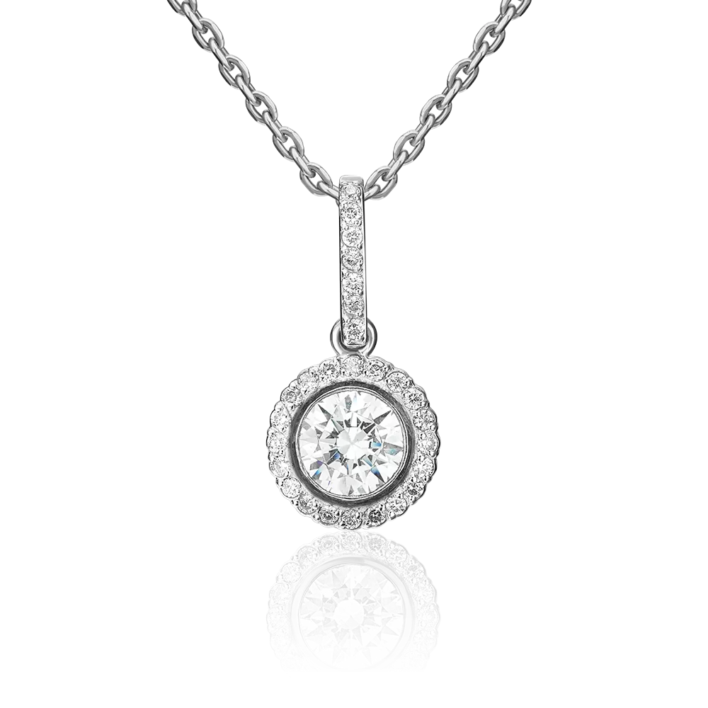 Подвеска из серебра с фианитами 03-0409-00-401-0200