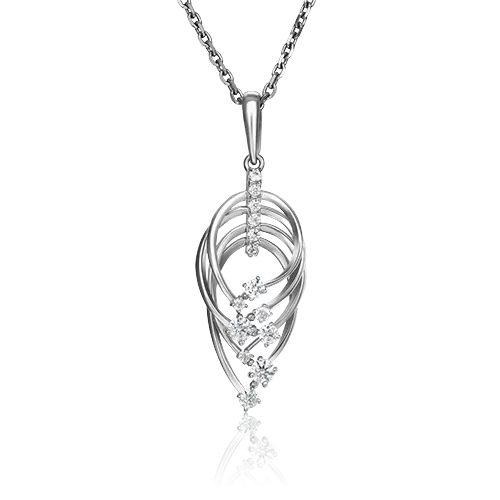 Подвеска из белого золота с фианитами 03-2995-00-501-1120-67