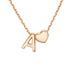 Колье «Буква А» из красного золота 07-0279-А-000-1110