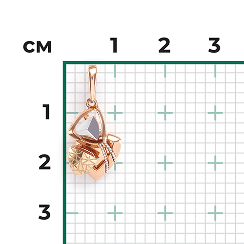 Подвеска из комбинированного золота 03-2818-00-000-1140-48