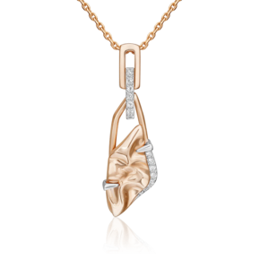 Подвеска «Загадочность» из комбинированного золота с натуральными топазами white 03-3414-00-201-1111