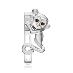 Аксессуар на лацкан «Обезьяна» из серебра с эмалью 12-0015-00-000-0200