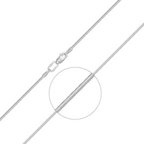 Браслет из белого золота с алмазной гранью (плетение «Снейк») 22-1010-030-1120-17