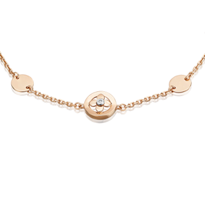 Браслет на ногу из комбинированного золота с бриллиантом 05-0736-00-101-1111