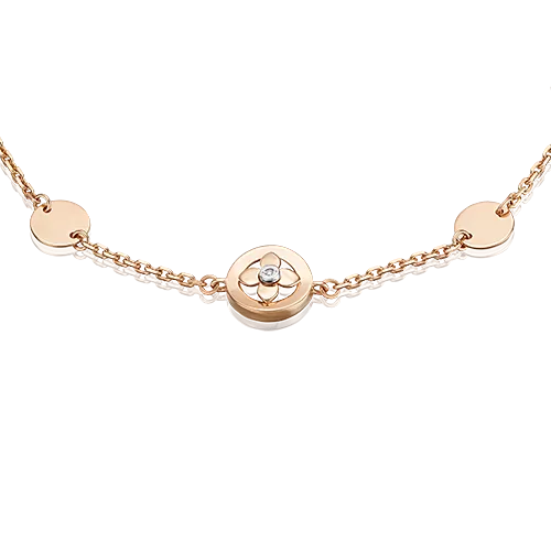 Браслет на ногу из комбинированного золота с бриллиантом 05-0736-00-101-1111