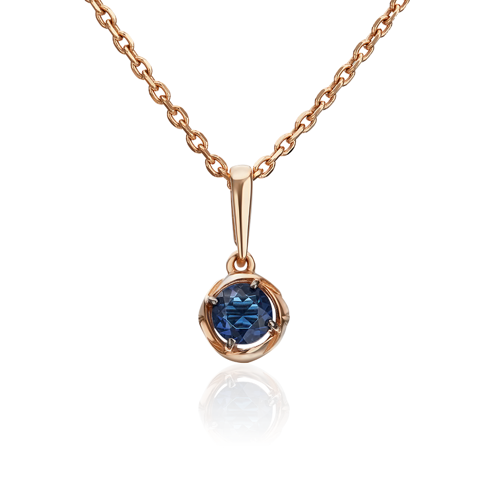 Подвеска из красного золота с синтетической вставкой 03-2951-00-404-1110-03