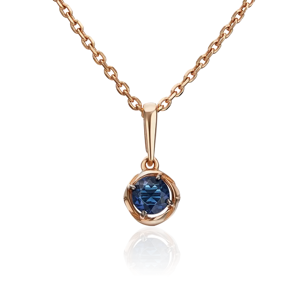 Подвеска из красного золота с синтетической вставкой 03-2951-00-404-1110-03