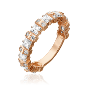 Кольцо из красного золота с фианитами 01-5332-00-501-1110-38