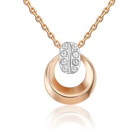 Подвеска из комбинированного золота с натуральными топазами white 03-3324-00-201-1111