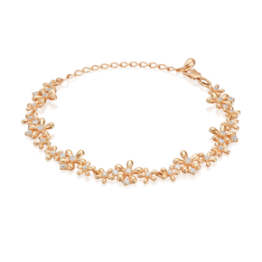 Браслет из красного золота с фианитами 05-0848-00-401-1110