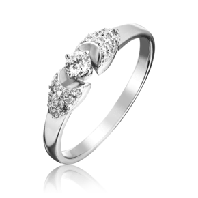 Кольцо из белого золота с бриллиантами 01-0598-00-101-1120-30