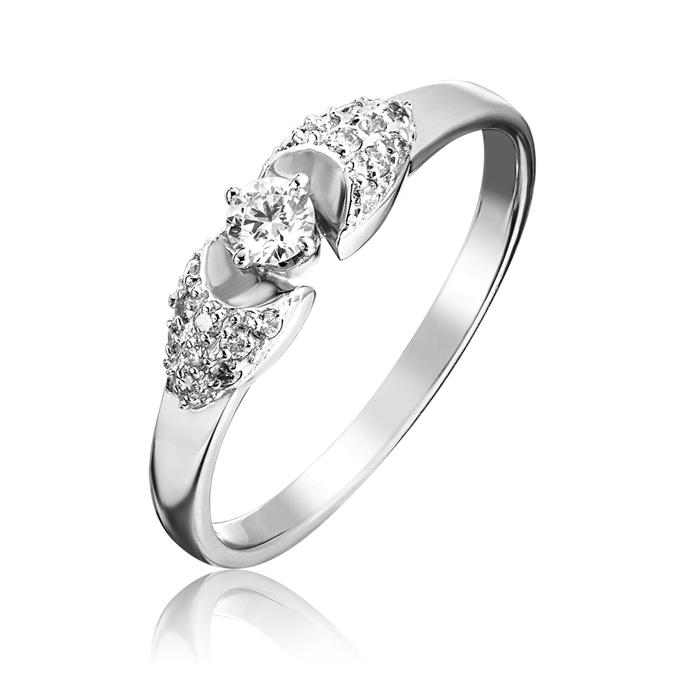 Кольцо из белого золота с бриллиантами 01-0598-00-101-1120-30