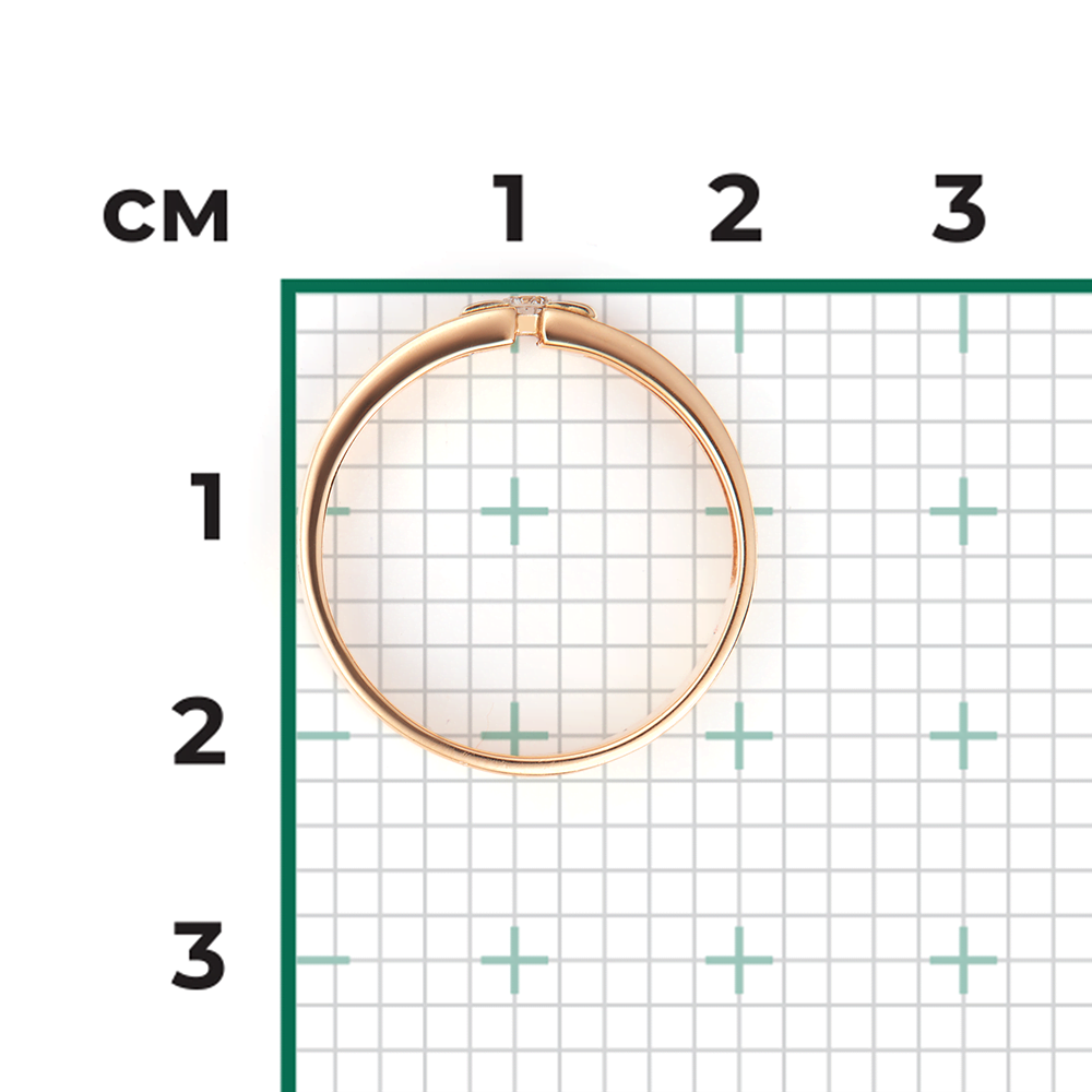 Кольцо из комбинированного золота с бриллиантами 01-0599-00-101-1111-30