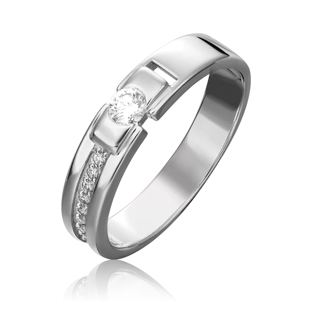 Кольцо из белого золота с бриллиантами 01-0600-00-101-1120-30