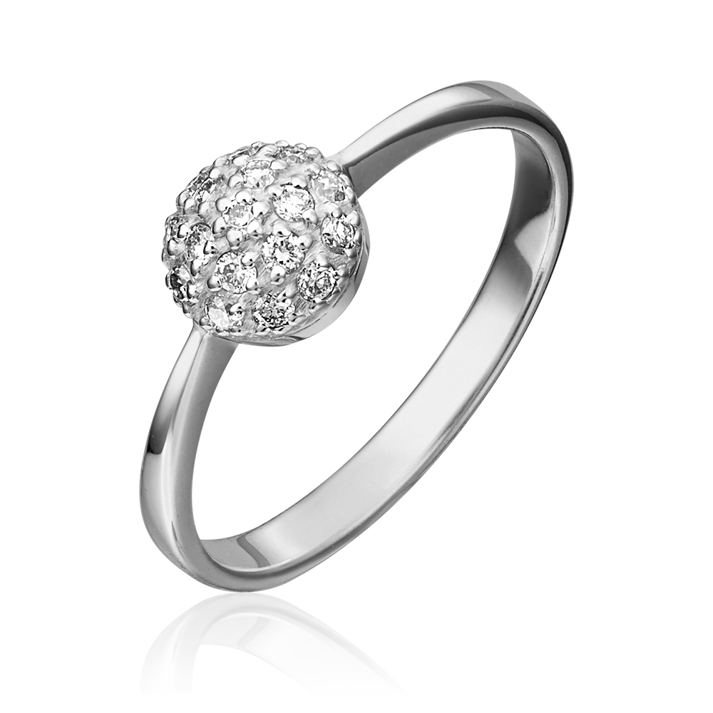 Кольцо из белого золота с бриллиантами 01-0602-00-101-1120-30