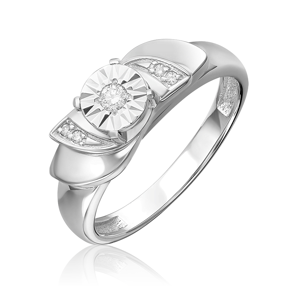 Кольцо из белого золота с бриллиантами 01-5736-00-101-1120