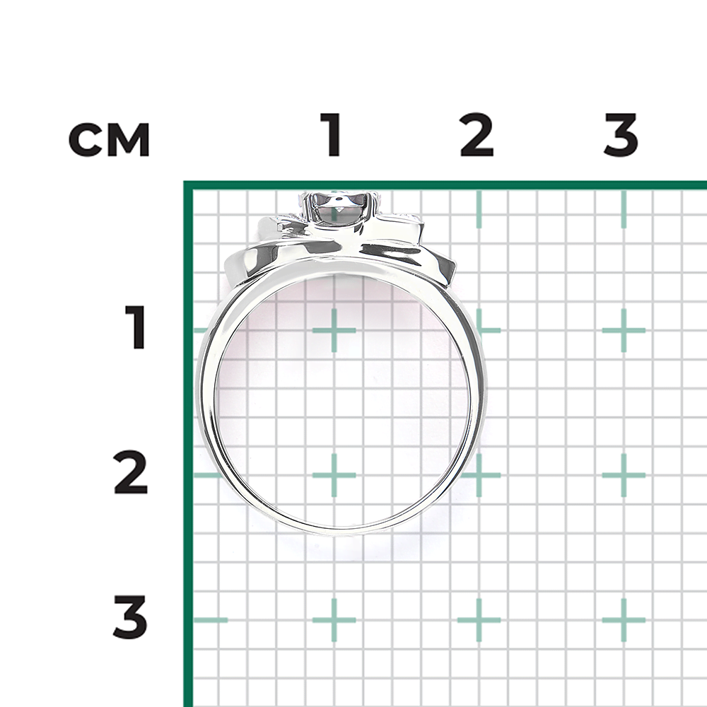 Кольцо из белого золота с бриллиантами 01-5736-00-101-1120