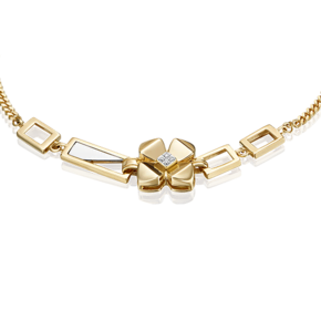 Браслет из комбинированного золота с бриллиантами 05-0731-00-101-1121