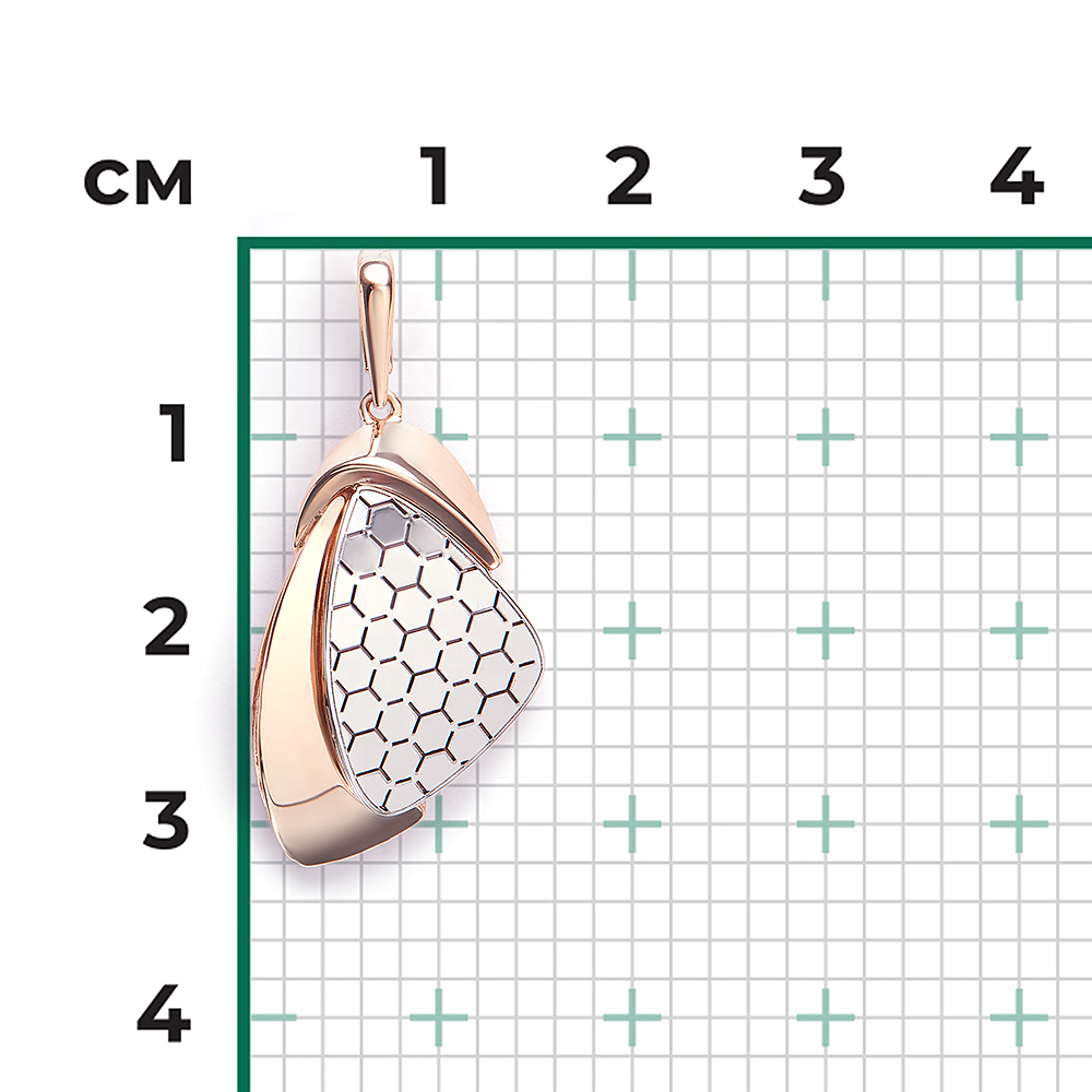 Подвеска из комбинированного золота 03-3483-01-000-1111