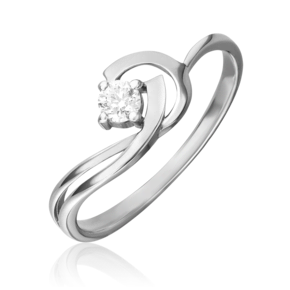 Кольцо из белого золота с бриллиантом 01-0788-00-101-1120-30