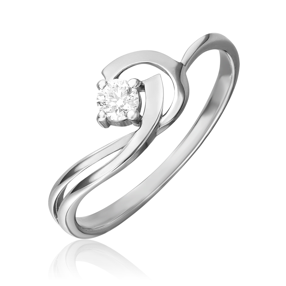 Кольцо из белого золота с бриллиантом 01-0788-00-101-1120-30